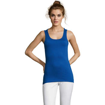 textil Mujer Camisetas sin mangas Sols Jane - CAMISETA MUJER SIN MANGAS Azul