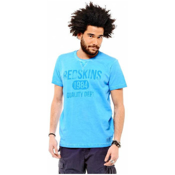 textil Hombre Camisetas manga corta Redskins T-Shirt FABHER Turquoise Azul
