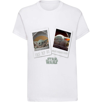 textil Niño Camisetas manga corta Star Wars: The Mandalorian  Blanco