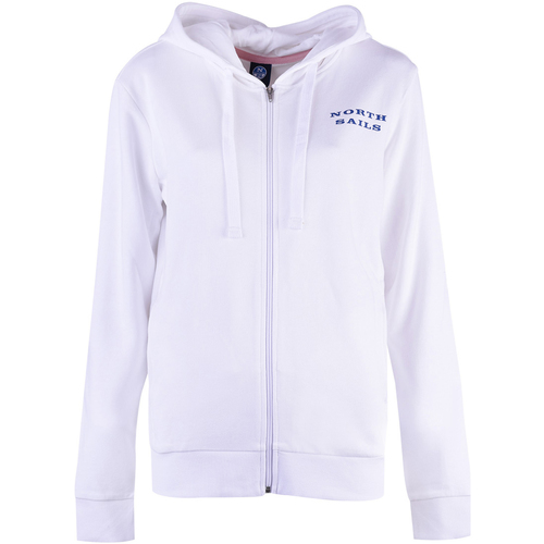 textil Mujer Sudaderas North Sails 90 2267 000 | Hooded Full Zip W/Graphic Blanco