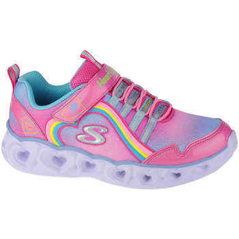 Zapatos Niña Zapatillas bajas Skechers Heart Lights-Rainbow Lux Rosa