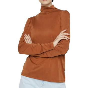 textil Mujer Tops y Camisetas Pieces  Marrón