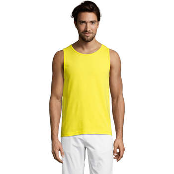 textil Hombre Camisetas sin mangas Sols Justin camiseta sin mangas Amarillo