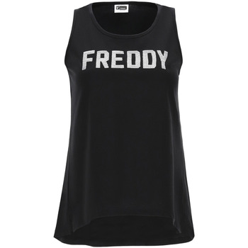 textil Mujer Camisetas sin mangas Freddy S1WCLK2 Negro