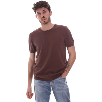 textil Hombre Camisetas manga corta Gaudi 111GU53004 Marrón