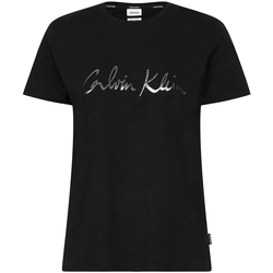 textil Mujer Camisetas manga corta Calvin Klein Jeans K20K202870 Negro