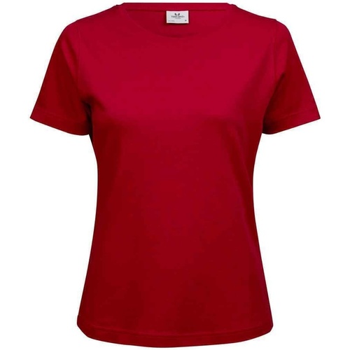 textil Mujer Camisetas manga larga Tee Jays Interlock Rojo
