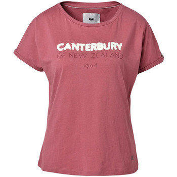 textil Mujer Camisetas manga corta Canterbury  Rosa