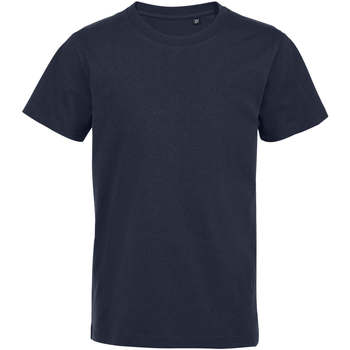 textil Niños Camisetas manga corta Sols Camiseta de niño con cuello redondo Azul