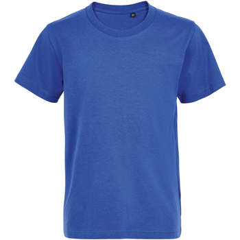 textil Niños Camisetas manga corta Sols Camiseta de niño con cuello redondo Azul