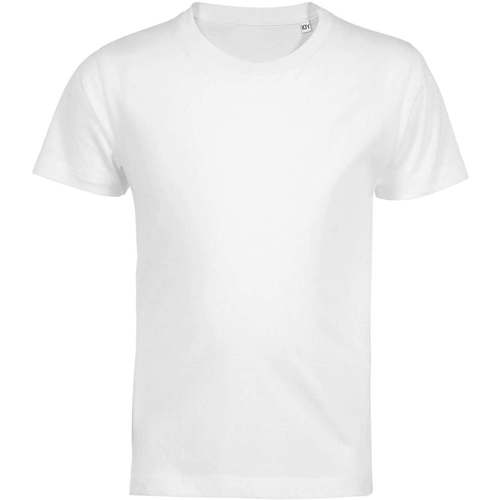 textil Niños Camisetas manga corta Sols Camiseta de niño con cuello redondo Blanco
