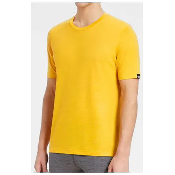 textil Hombre Camisetas manga corta Rewoolution Camiseta S/S Sunset Hombre - Amarillo Amarillo