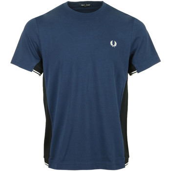 textil Hombre Camisetas manga corta Fred Perry Twin Tipped Panel T-Shirt Azul