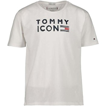 textil Niña Camisetas manga corta Tommy Hilfiger KG0KG04392 123 Blanco