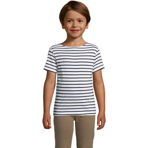 textil Niños Camisetas manga corta Sols Camiseta niño cuello redondo Azul
