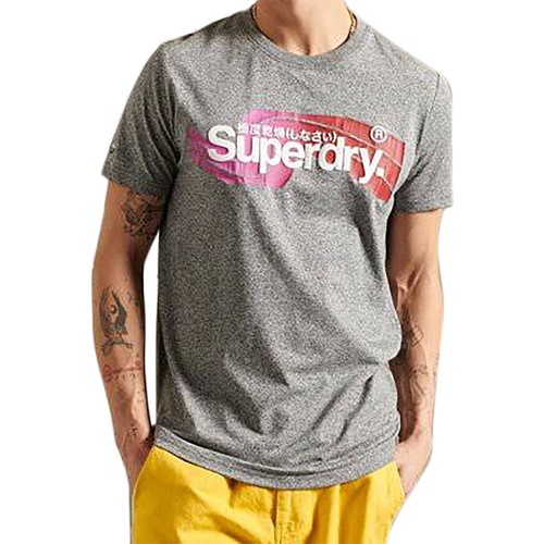 textil Hombre Camisetas manga corta Superdry 168643 Gris