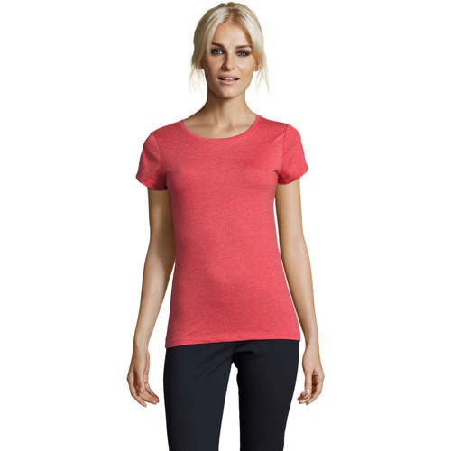 textil Mujer Camisetas manga corta Sols Mixed Women camiseta mujer Rojo