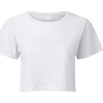 textil Mujer Camisetas manga larga Tridri TR019 Blanco
