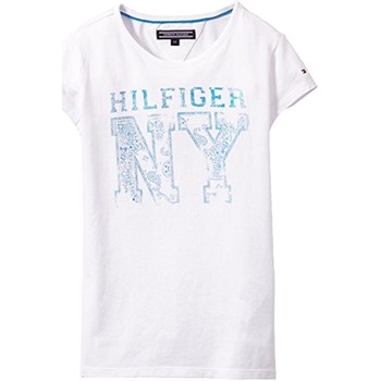 textil Niña Camisetas manga corta Tommy Hilfiger EX57129413 100 Blanco