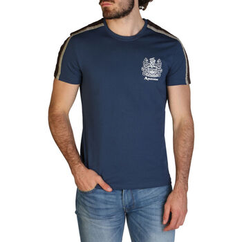textil Hombre Camisetas manga corta Aquascutum - qmt017m0 Azul