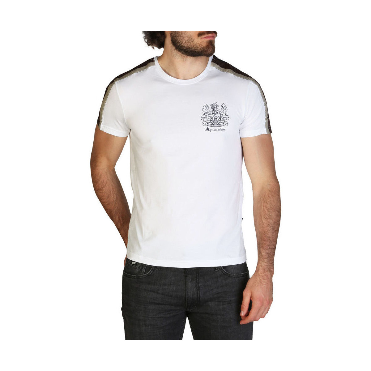 textil Hombre Camisetas manga corta Aquascutum - qmt017m0 Blanco