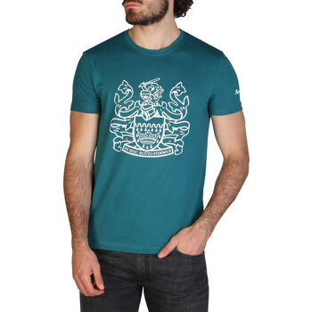 textil Hombre Camisetas manga corta Aquascutum - qmt002m0 Verde
