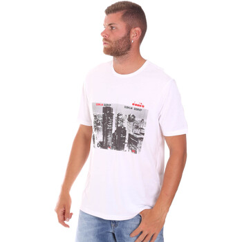 textil Hombre Camisetas manga corta Diadora 102175861 Blanco