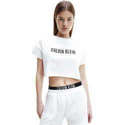 textil Mujer Camisetas manga corta Calvin Klein Jeans KW0KW01346 Blanco