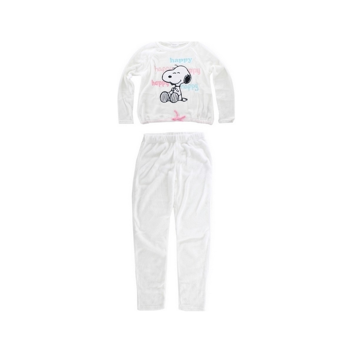 textil Mujer Pijama Dessins Animés HS3644 WHITE Blanco