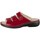 Zapatos Mujer Chanclas Finn Comfort Kos Rojo burdeos, Rojos