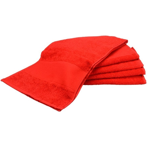 Casa Toalla y manopla de toalla A&r Towels RW6038 Rojo
