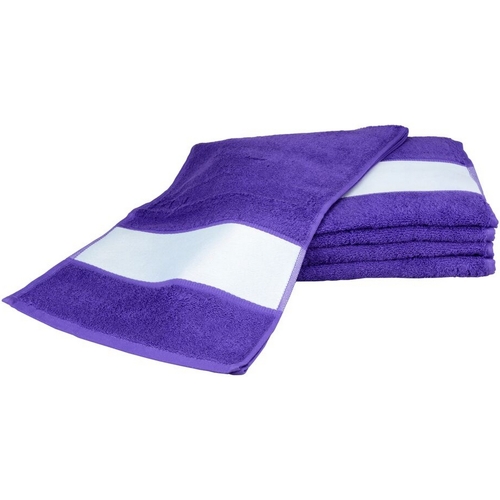 Casa Toalla y manopla de toalla A&r Towels 30 cm x 140 cm RW6042 Violeta