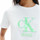 textil Mujer Camisetas manga corta Calvin Klein Jeans Front logo relief Blanco