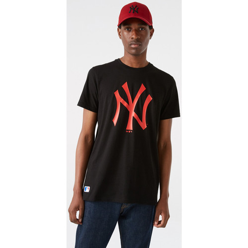 textil Hombre Camisetas manga corta New-Era CAMISETA MLB NEW YORK YANKEES  HOMBRE Negro