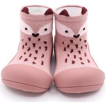 Zapatos Niños Pantuflas para bebé Attipas Endangered Animal Fox - Pink Rosa
