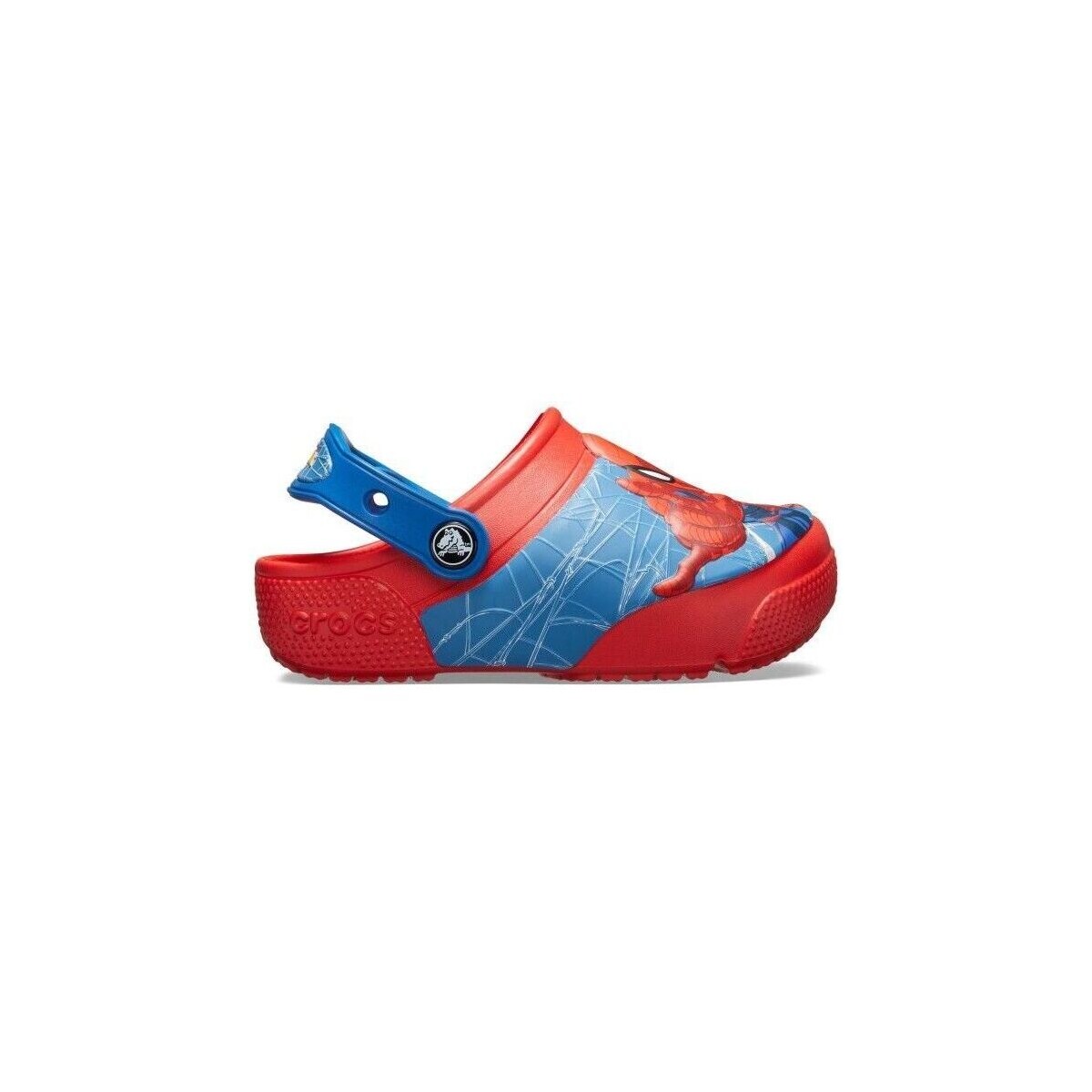 Zapatos Niños Sandalias Crocs Baby Funlab Spiderman - Flame Rojo