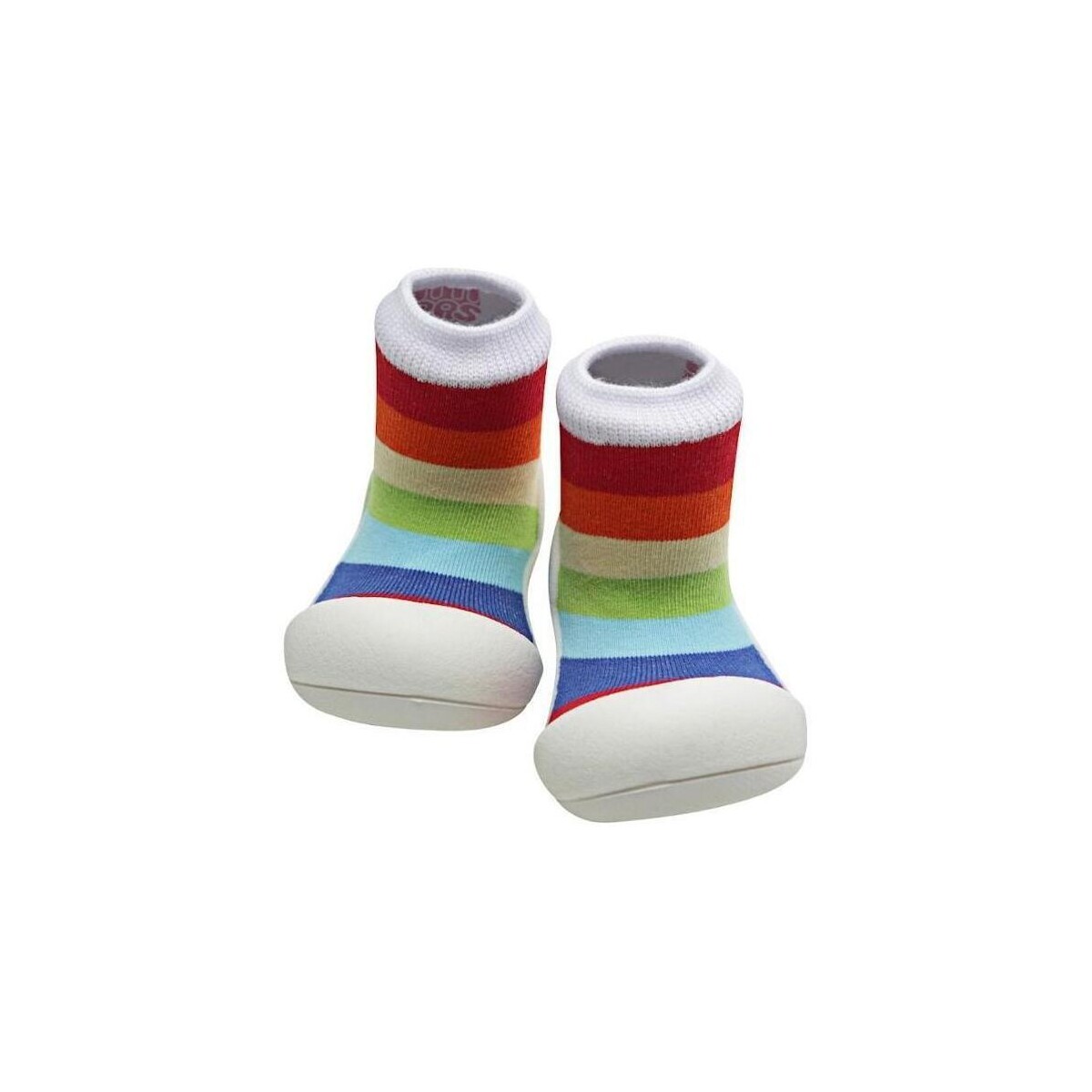Zapatos Niños Pantuflas para bebé Attipas Rainbow - White Multicolor