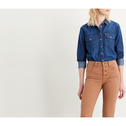textil Mujer Tops / Blusas Levi's CAMISA ESSENTIAL WESTERN LEVI'S® MUJER Azul