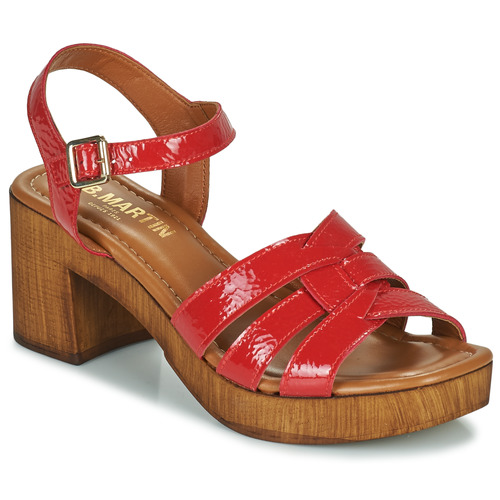 Zapatos Mujer Zuecos (Clogs) JB Martin DALLIA Barniz / Rojo