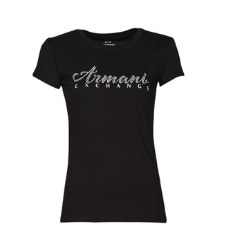 textil Mujer Camisetas manga corta Armani Exchange 8NYT91 Negro
