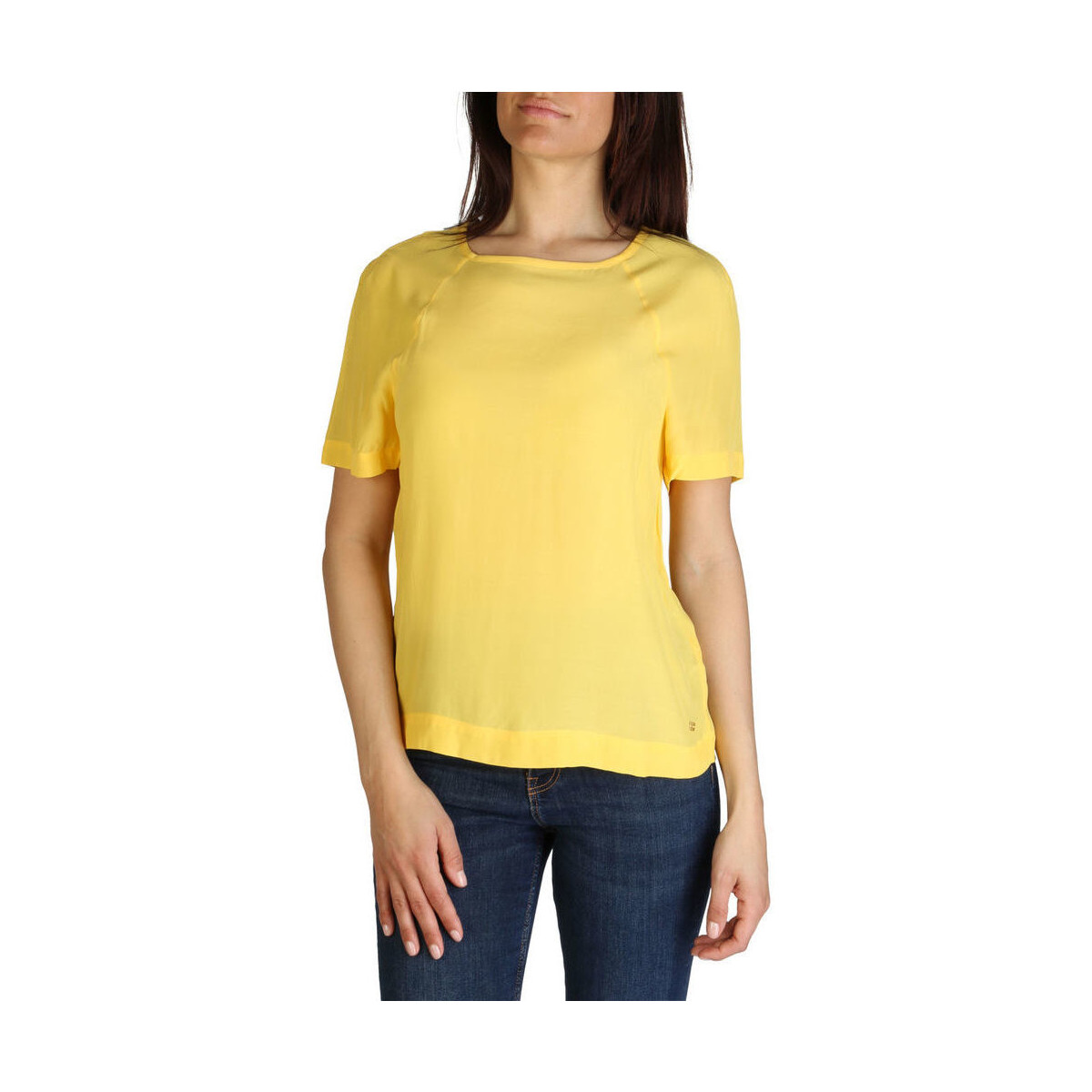 textil Mujer Tops y Camisetas Tommy Hilfiger - xw0xw01059 Amarillo