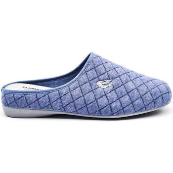 Zapatos Mujer Pantuflas Roal 9010 Azul