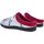 Zapatos Mujer Pantuflas Plumaflex By Roal Zapatillas de Casa Roal 12213 London Rojo