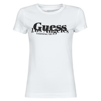 textil Mujer Camisetas manga corta Guess SS CN ASTRELLE TEE Blanco