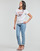 textil Mujer Camisetas manga corta Guess SS CN ICON TEE Blanco