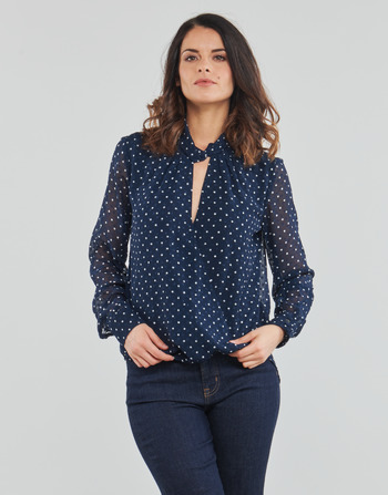textil Mujer Tops / Blusas Guess LS LEILA TOP Azul