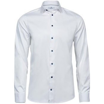 textil Hombre Camisas manga larga Tee Jays T4021 Blanco