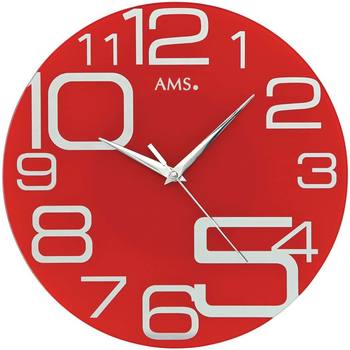 Casa Relojes Ams 9462, Quartz, Red, Analogique, Modern Rojo