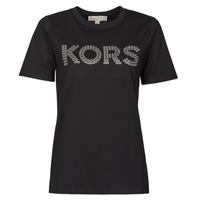 textil Mujer Camisetas manga corta MICHAEL Michael Kors GROMMET KORS TEE Negro