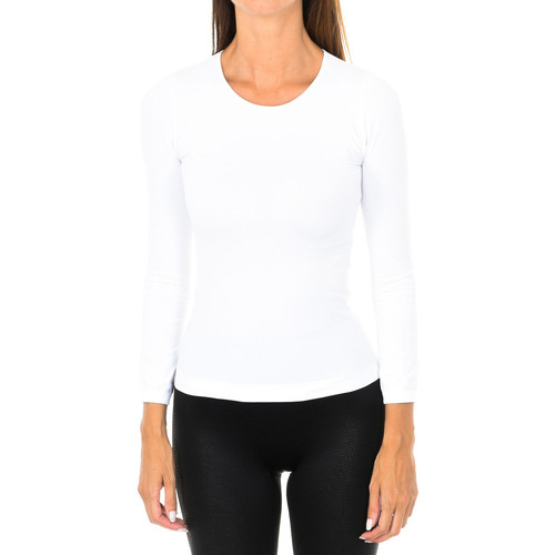 textil Mujer Camisetas manga larga Intimidea 210262-BIANCO Blanco